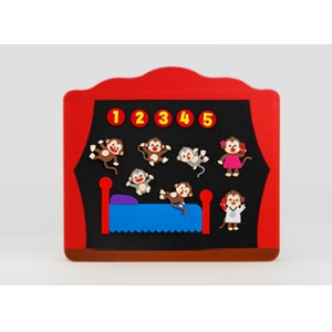 语言区：布偶贴绘本剧场